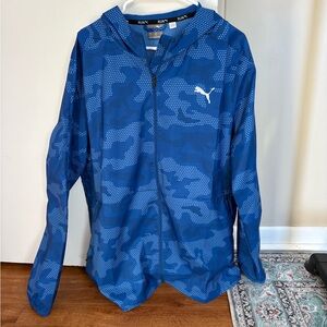 Puma Blue Camo Windbreaker